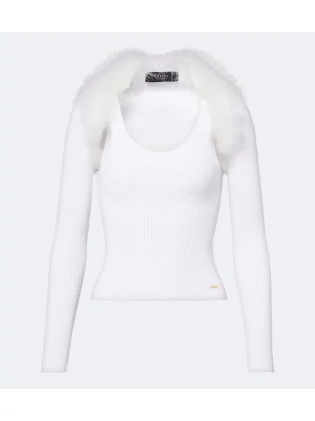 Top Gucci tricotate alb