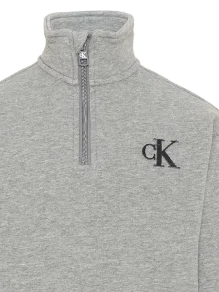 Bluza rozpinana dziecięca Calvin Klein szara