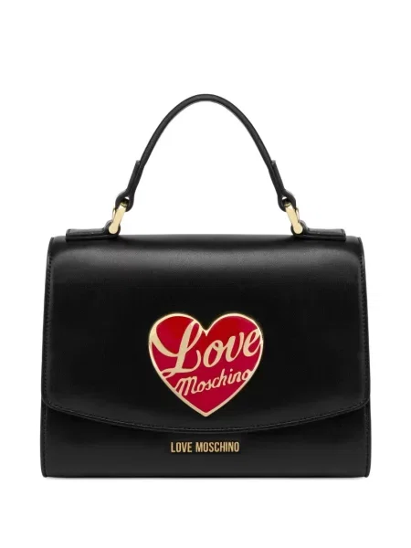 Torebka Love Moschino w serca czarna