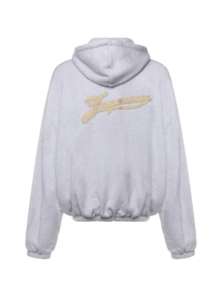 Hanorac cu glugă Jacquemus gri