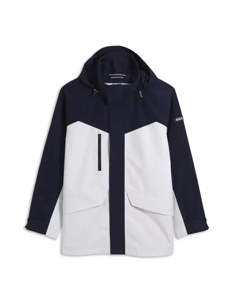 AIGLE Přechodová parka GORE-TEX tmavě modrá bílá