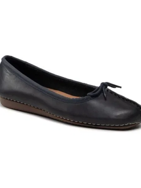 Baleríny CLARKS Freckle Ice Navy Leather námorníctvo