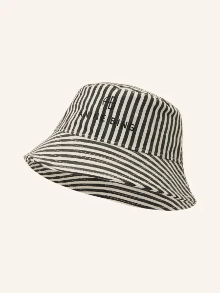 Anine Bing Klobouček Typu Bucket Hat Nicks / světle šedá černá
