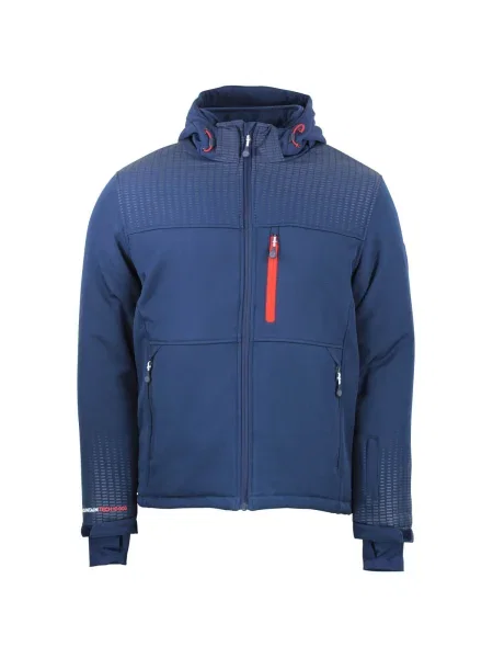 Geacă Peak Mountain softshell albastru