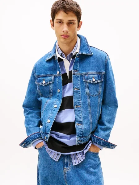 Tommy Jeans Geacă de blugi albastru