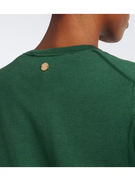Cardigan Carolina Herrera de mătase verde