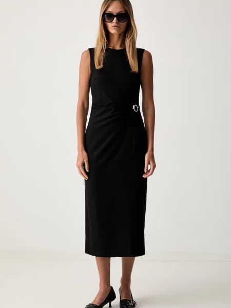 HUGO Rochie cocktail Klinda negru