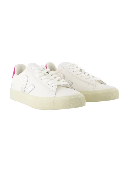 Veja Obuwie Kobieta 36 EU Skórzane Sneakersy Styl Campo biały