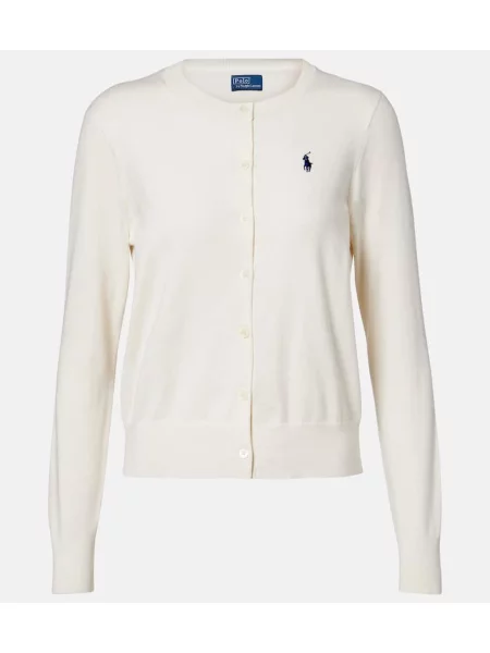 Polo Ralph Lauren Geacă tricotată crem alb