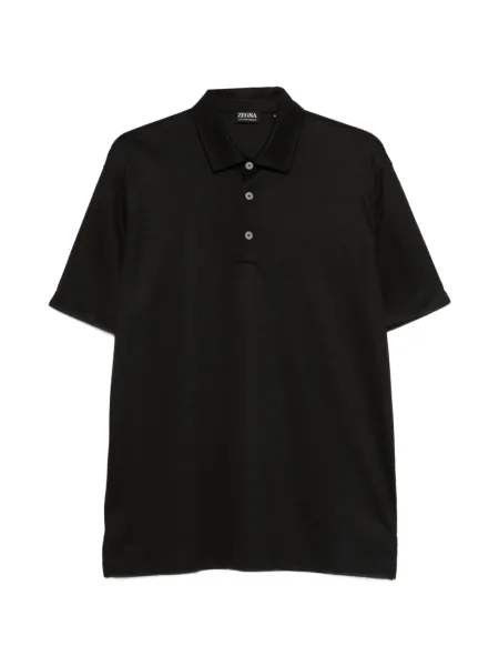 Polo Zegna de lână negru