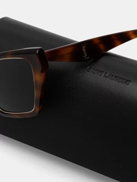 Солнцезащитные очки Saint Laurent коричневые