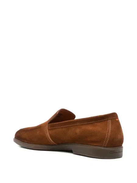 Pantofi loafer Santoni slip-on maro