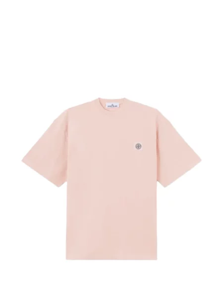 Tricou Stone Island cu strasuri roz