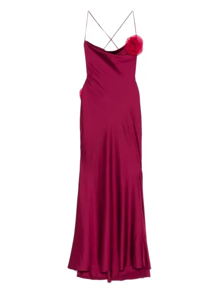 Maksi sukienka maxi Parlor w kwiatki garniturowa czerwona