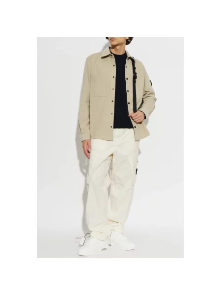Sweter Stone Island wełniany z kamieniami niebieski