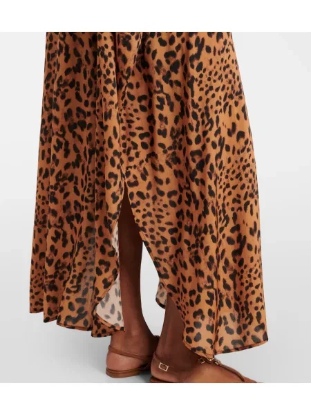 Rochie Melissa Odabash cu imagine cu model leopard maro