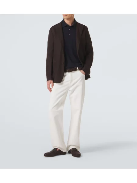 Tricou polo Zegna albastru