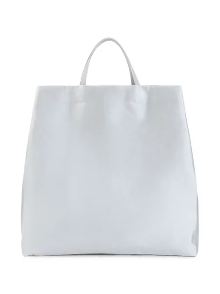 Geantă shopper Carven cu autograf alb
