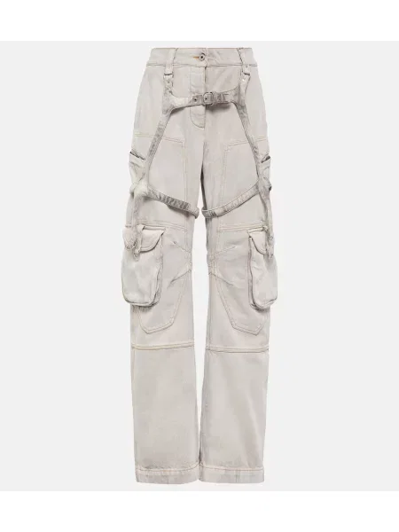 Cargo hlače Off-white od jersey bijela