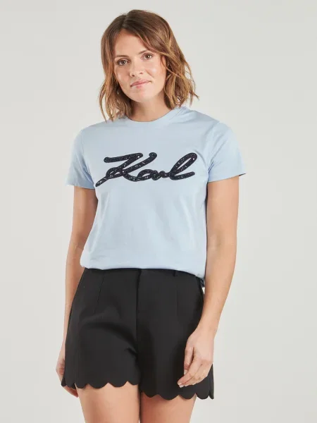 Tricou Karl Lagerfeld albastru