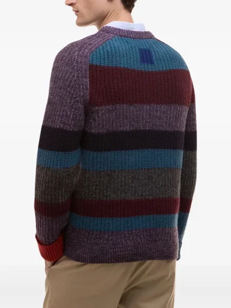 Pulover Barbour de lână cu dungi violet