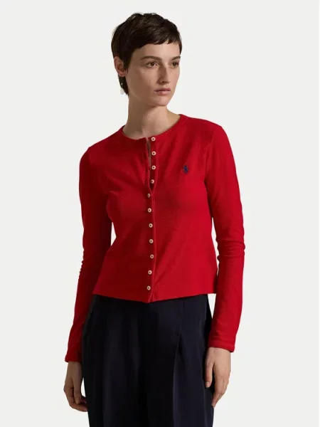 Ζακέτα Polo Ralph Lauren κόκκινο