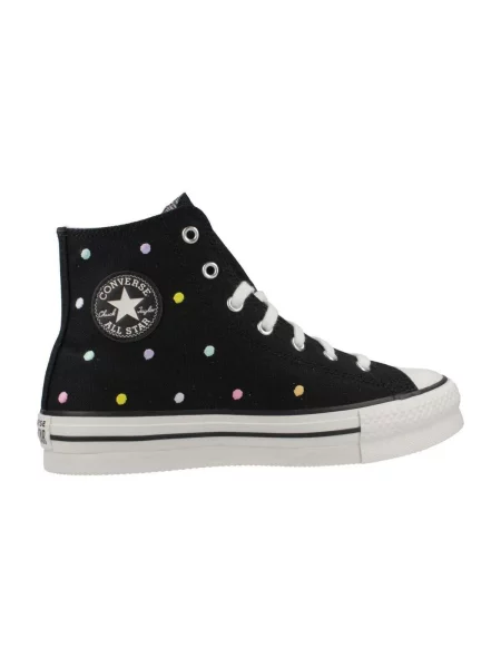 Pantofi Converse cu buline cu platformă negru