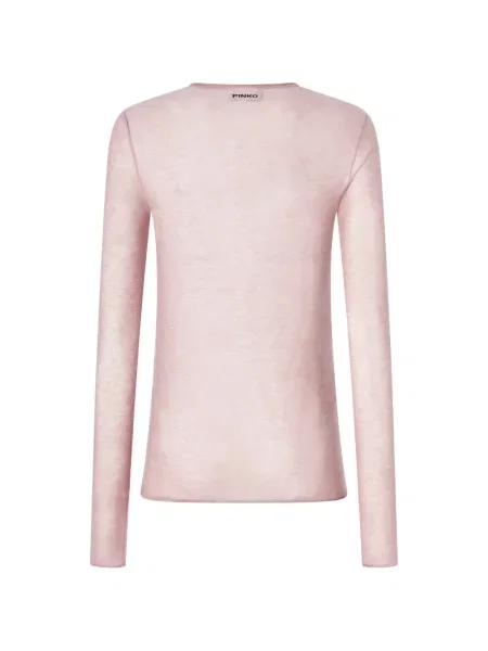 Lung top Pinko cu paiete roz