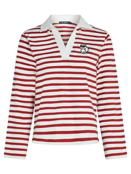 Karl Lagerfeld Tricou roșu alb