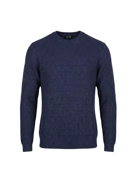 Sweter Armani Exchange niebieski