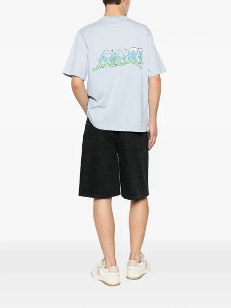 Tricou Amiri cu imagine albastru