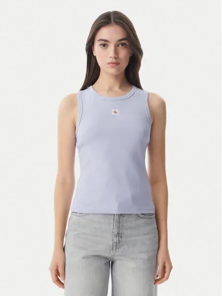 Calvin Klein Jeans топ светлосин