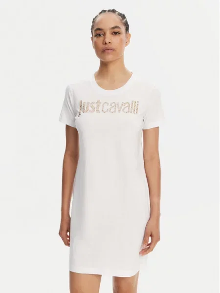 Повседневное платье Just Cavalli белое