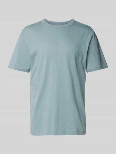 T-shirt o kroju regular fit z czystej bawełny z gumowanym nadrukiem z logo Tom Tailor
