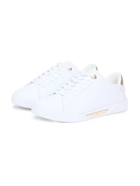 TOMMY HILFIGER Nizke superge ESSENTIAL zlata bela