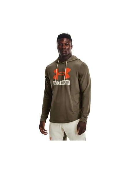 Hanorac cu glugă Under Armour din material terry bej