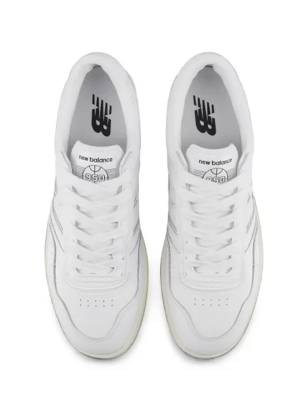 Sneakerși New Balance plasă cu autograf alb