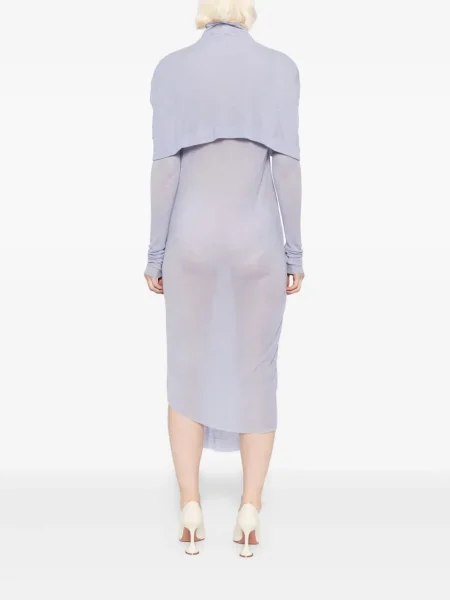 Rochie Gaze De Lin de costum violet