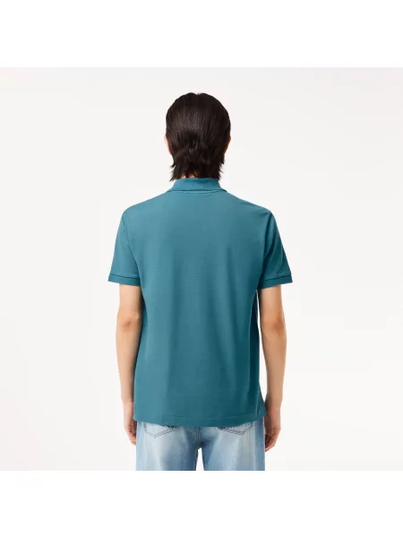 Lacoste Koszulka Polo Oryginał Petit Piqué niebieska