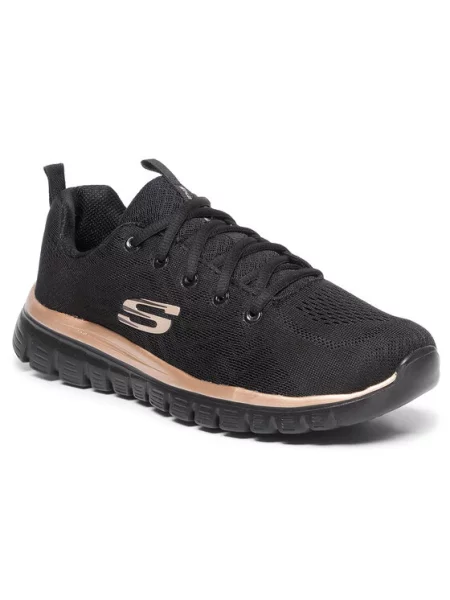 Ilgaauliai batai Skechers juoda