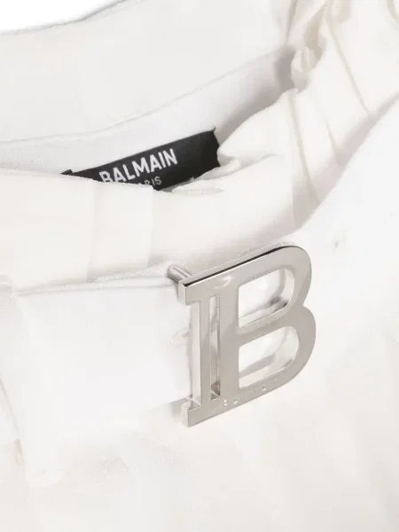 Spodnie dziecięce Balmain białe