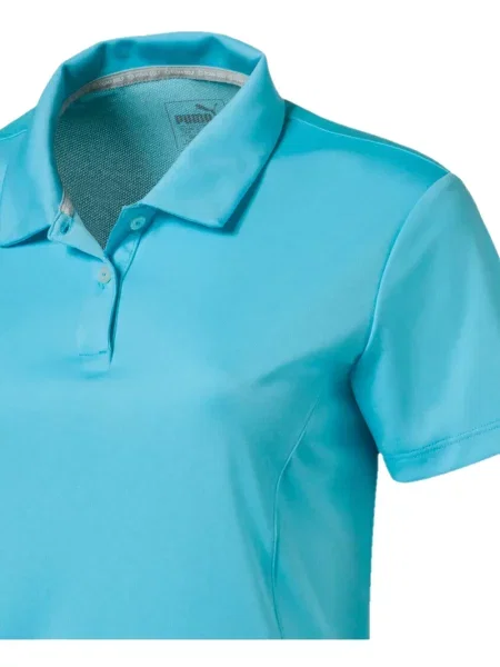 Tricou polo Puma cu autograf albastru
