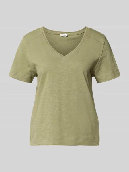 T-shirt o kroju relaxed fit z czystej bawełny S.oliver Red Label