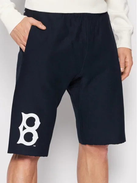 Champion Pantaloni scurți sport Brooklyn Mlb Bleumarin