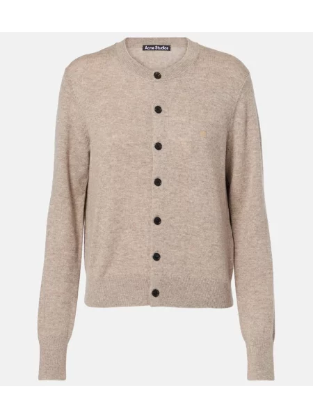 Cardigan Acne Studios de lână gri