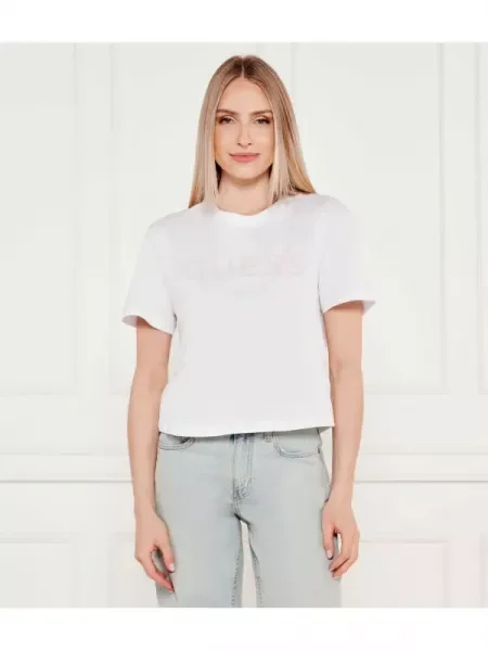 GUESS ACTIVE Tricou CLEMATIS | Cropped Fit alb
