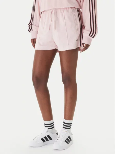 Adidas Szorty sportowe Terry Towel Firebird różowy