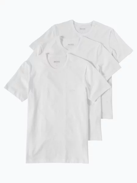 BOSS T-shirty pakowane po 3 szt. Mężczyźni S biały