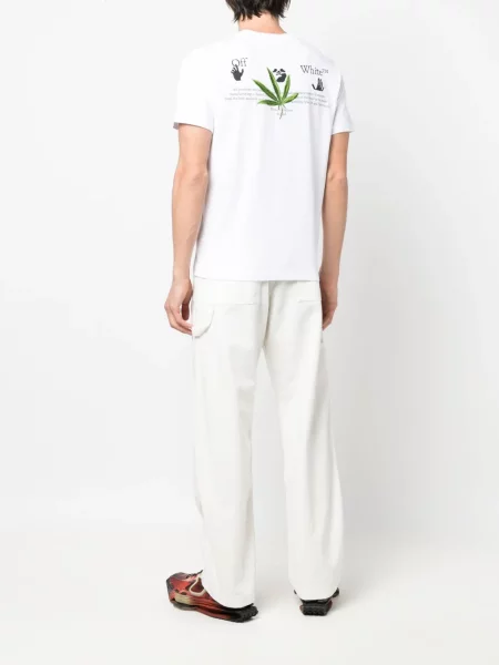 Tricou Off-white cu imagine alb