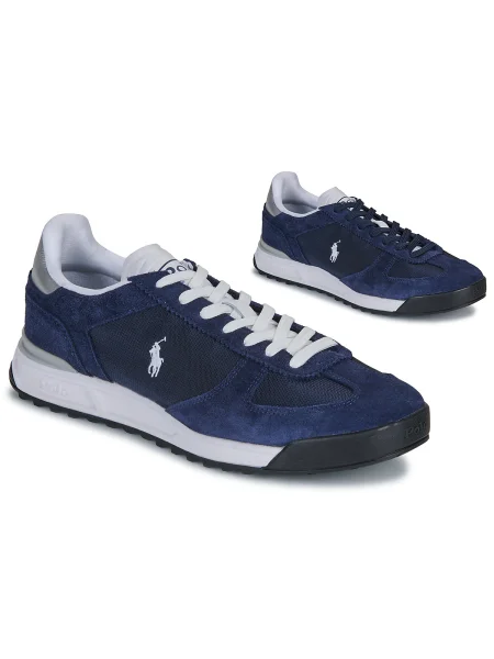 Čipkované tenisky Polo Ralph Lauren modrá